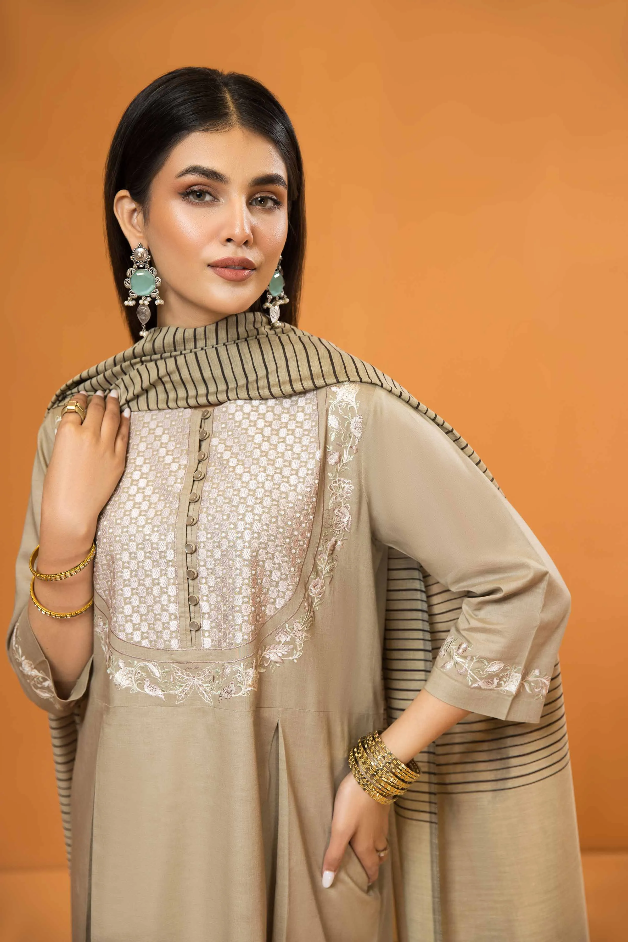 2 Piece - Embroidered Suit - PS23-180