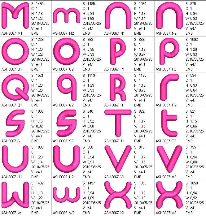 3D Monoglyceride Font