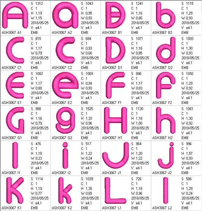 3D Monoglyceride Font