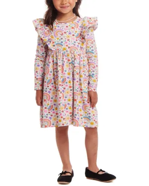 Andy & Evan Heather Printed Jersey Dress