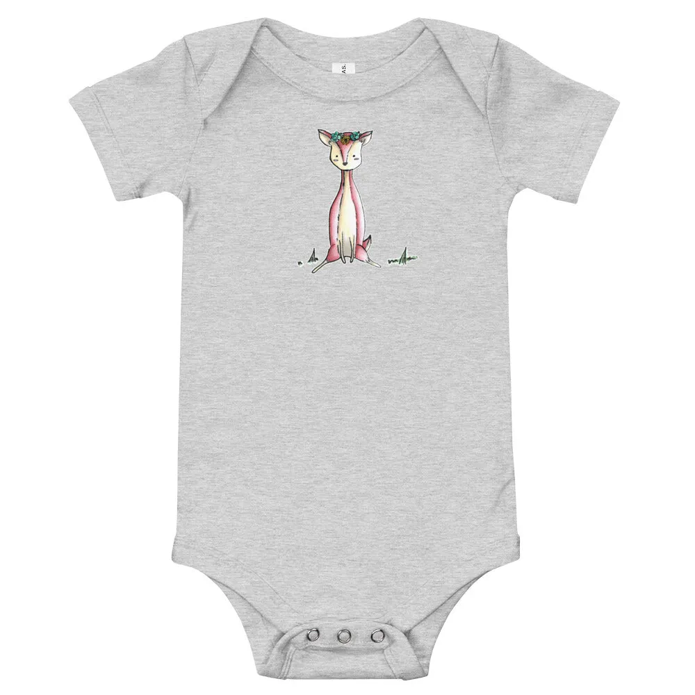 Crystal Sitting- Baby Short Sleeve Bodysuit