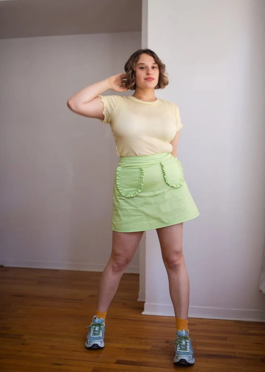 Eliza Faulkner Short Sleeve Rib Tee (Butter Yellow)
