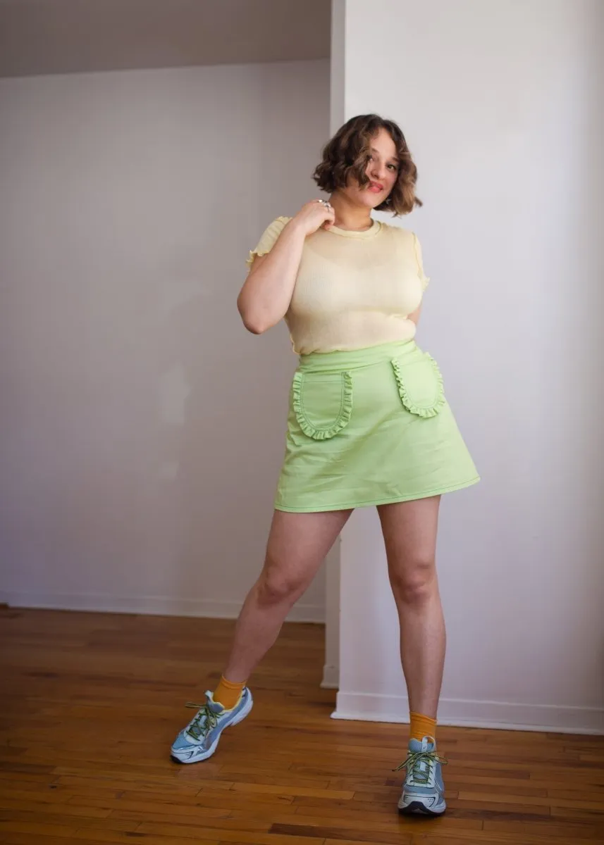Eliza Faulkner Short Sleeve Rib Tee (Butter Yellow)
