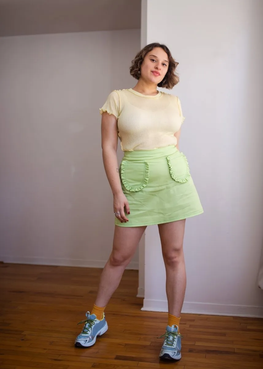 Eliza Faulkner Short Sleeve Rib Tee (Butter Yellow)