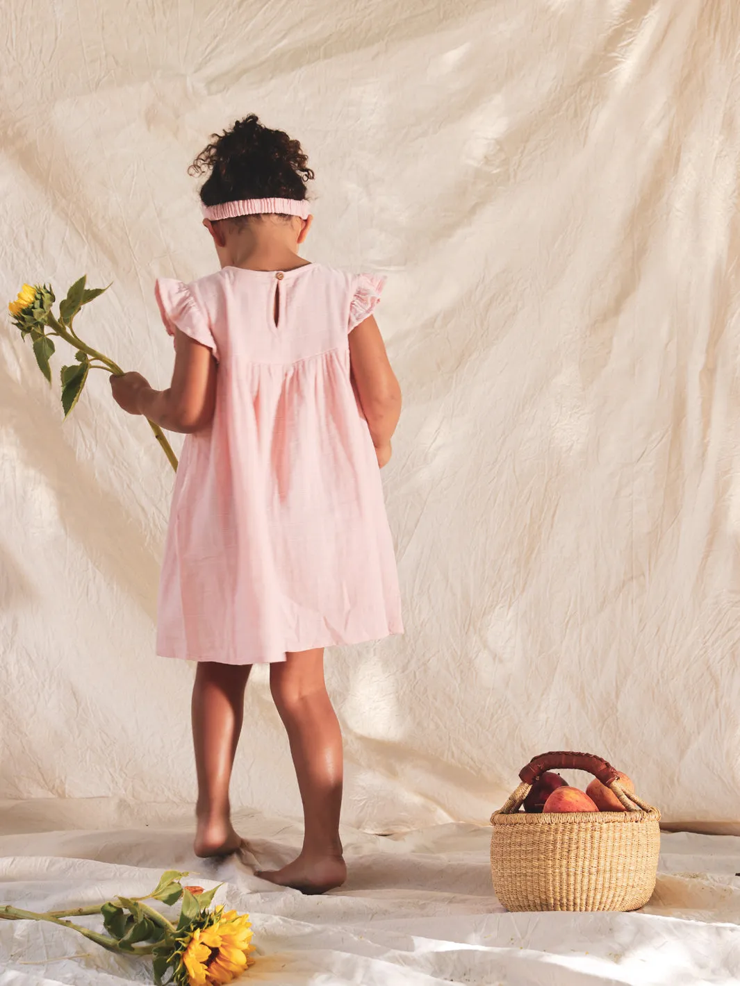 Eshri Embroidered Dress - Peony
