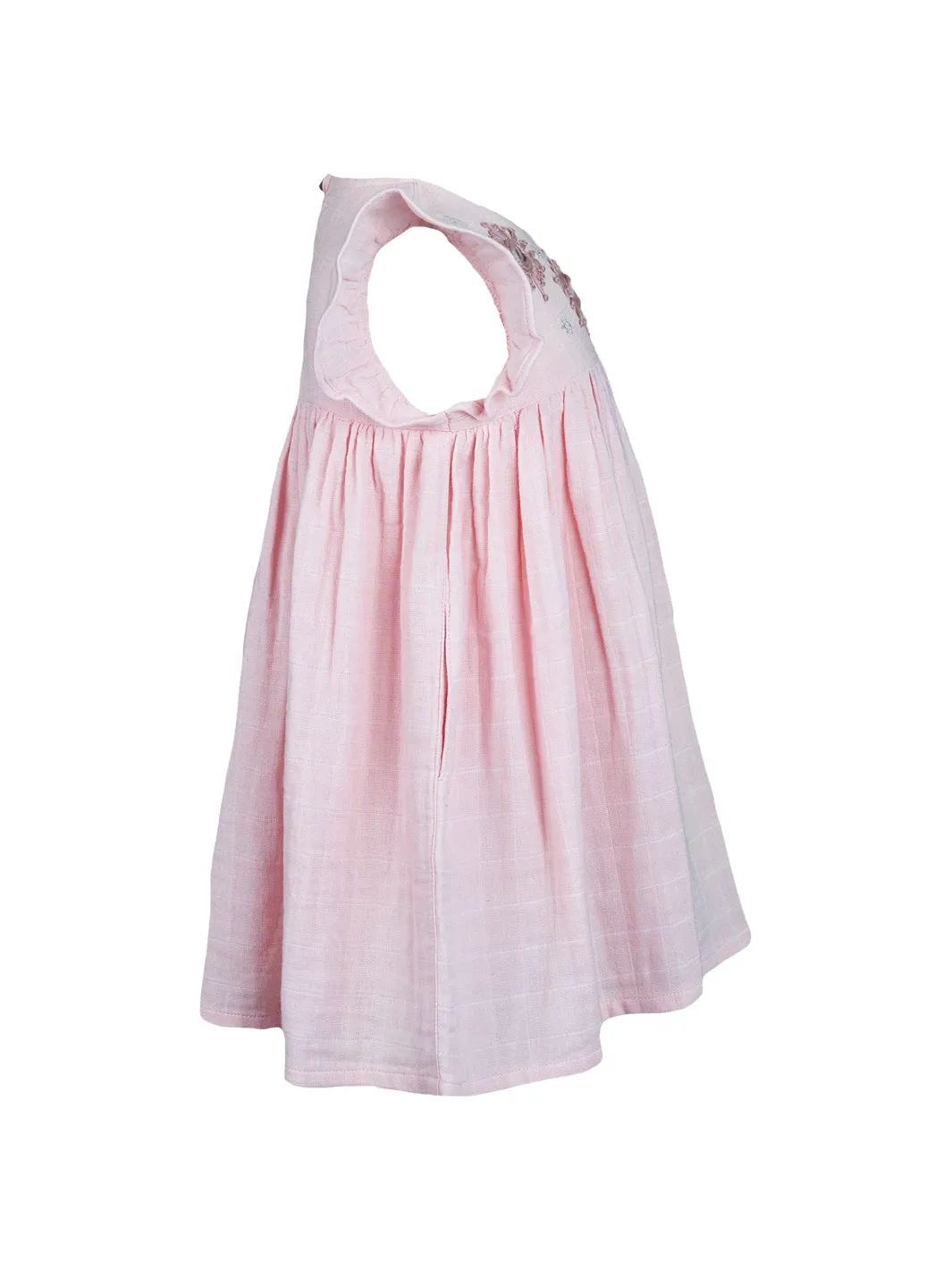 Eshri Embroidered Dress - Peony