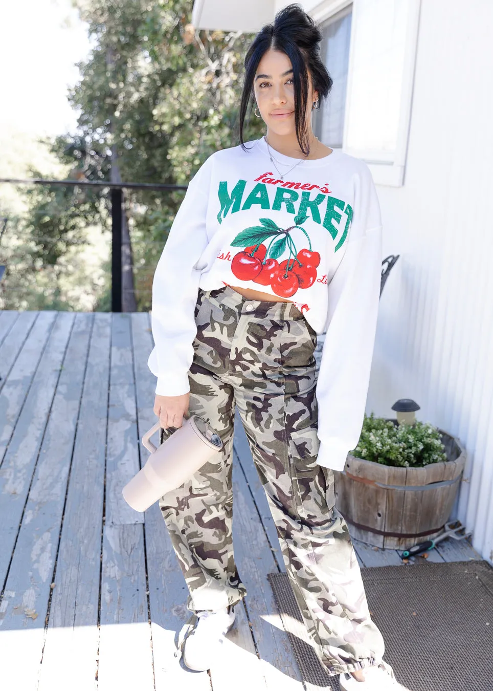 Farmer's Market Fresh Local Cherries Sweatshirt