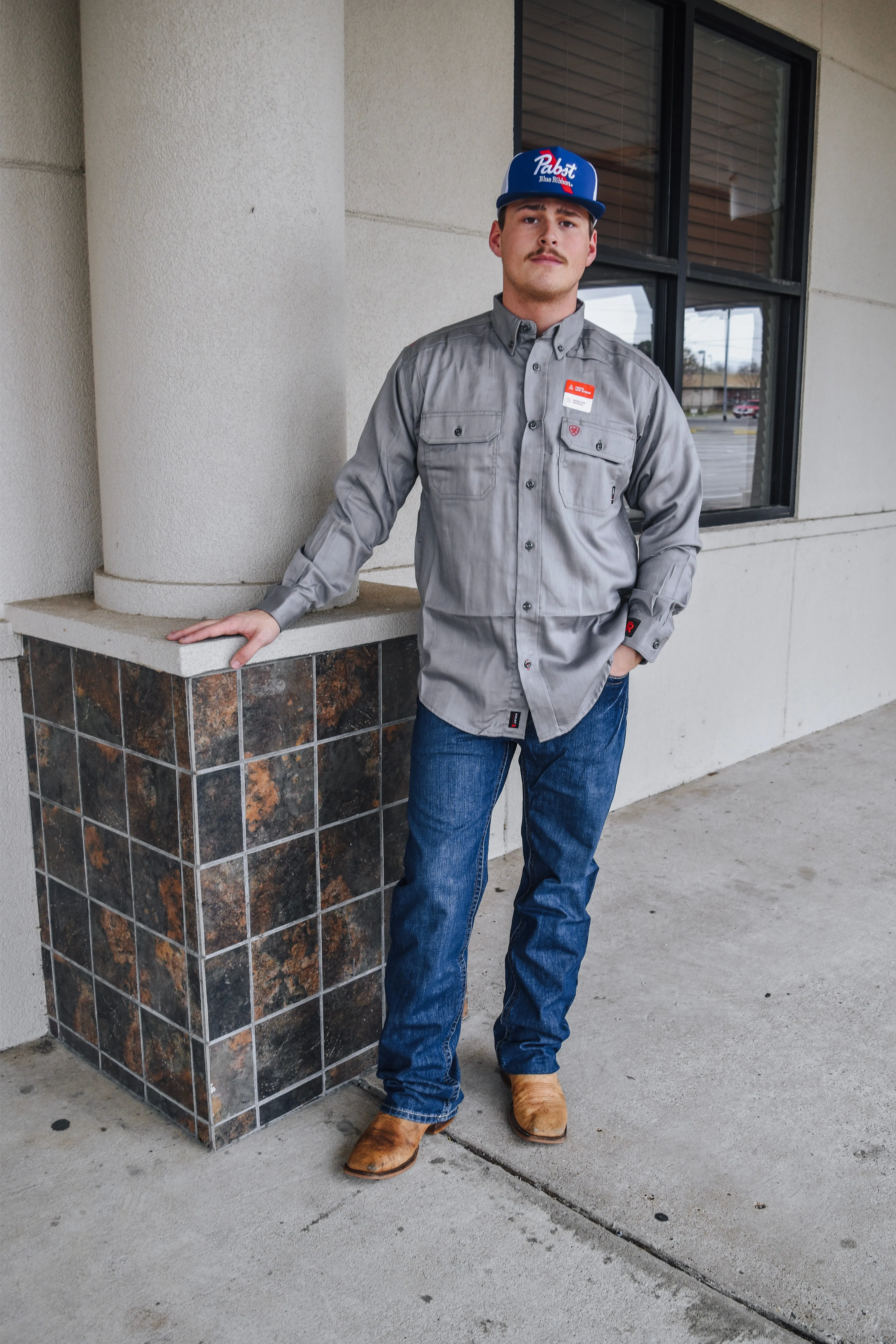 FR Solid Work Silver Fox Mens Ariat Shirt