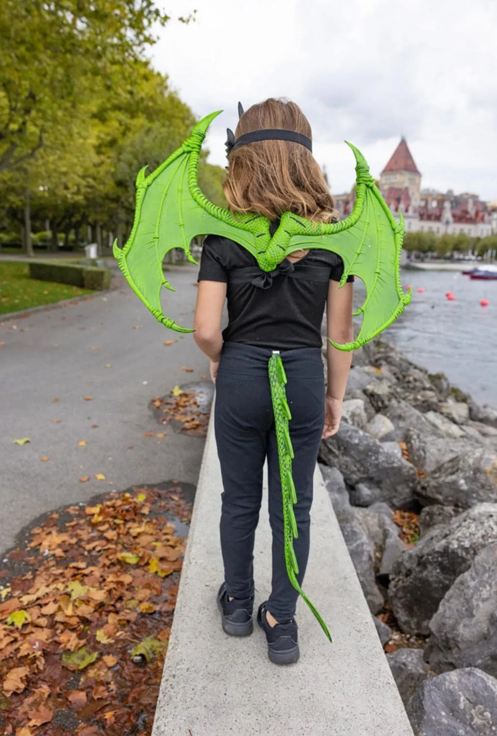 Great Pretenders Green Dragon Dress Up Wings