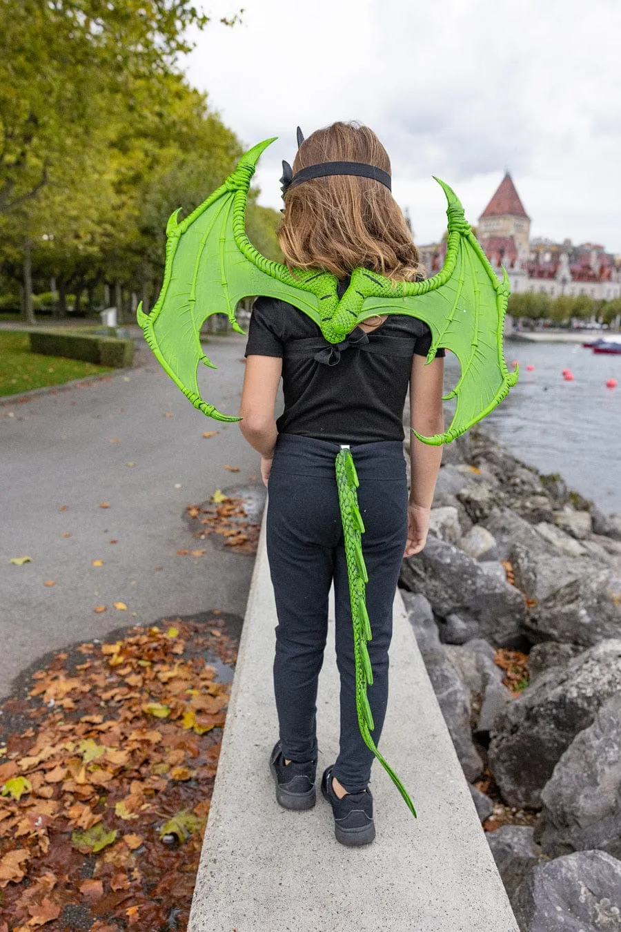 Great Pretenders Green Dragon Dress Up Wings