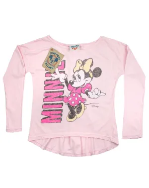 Junk Food Minnie Mouse Girls Long Sleeve Top