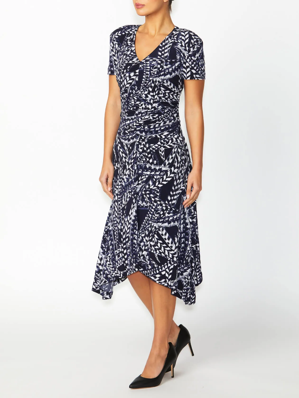 Lucinda Printed Jersey Dress