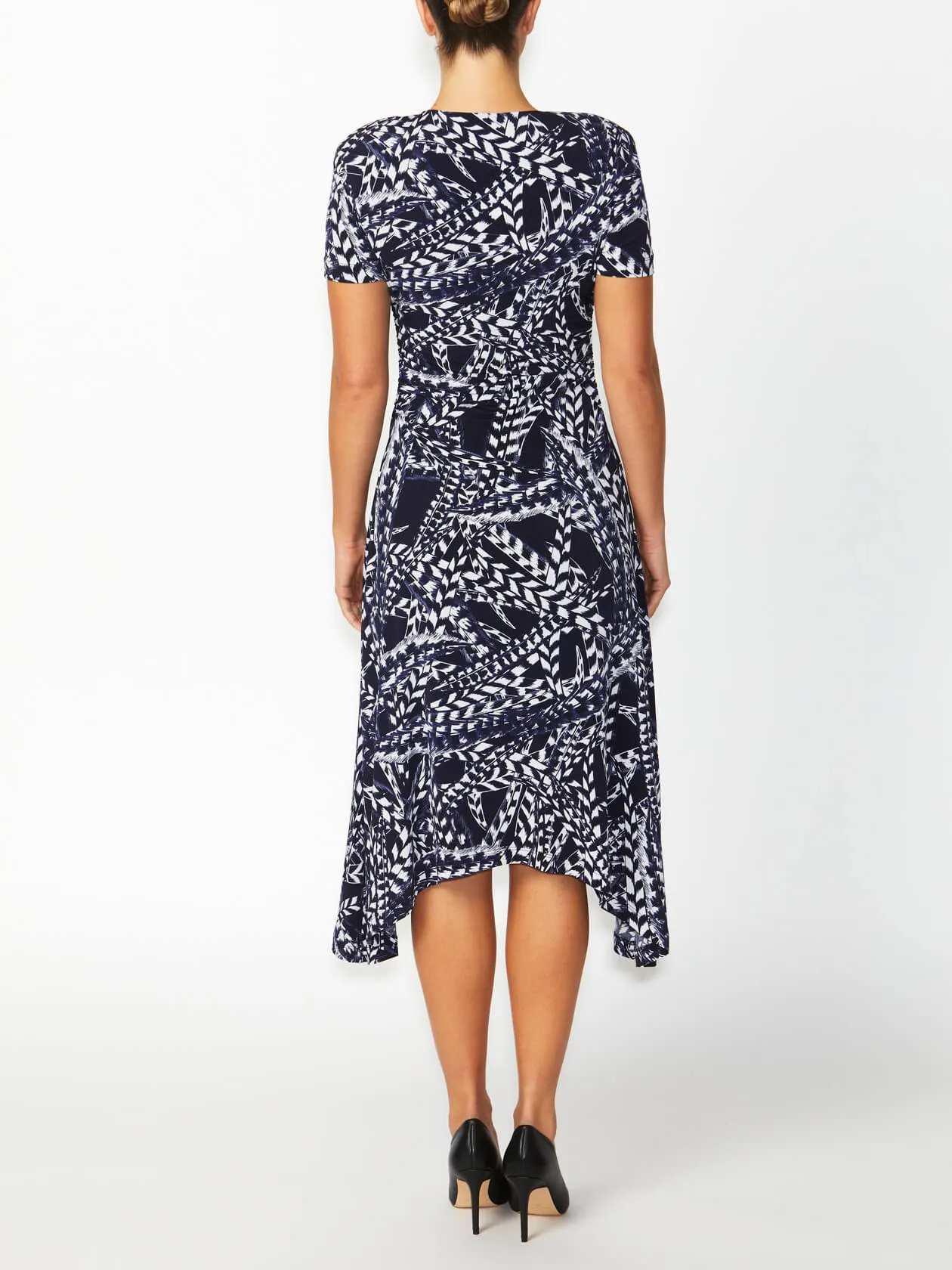 Lucinda Printed Jersey Dress