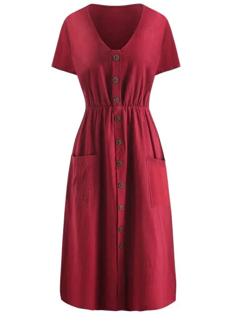 Noble Long Sleeve Flare Dress