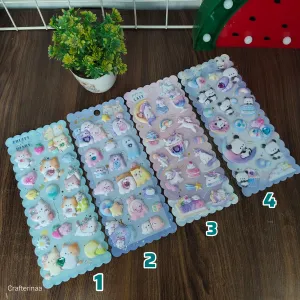Premium quality 3D stickers | Kawaii Decorative Fluffy Sticker 3D