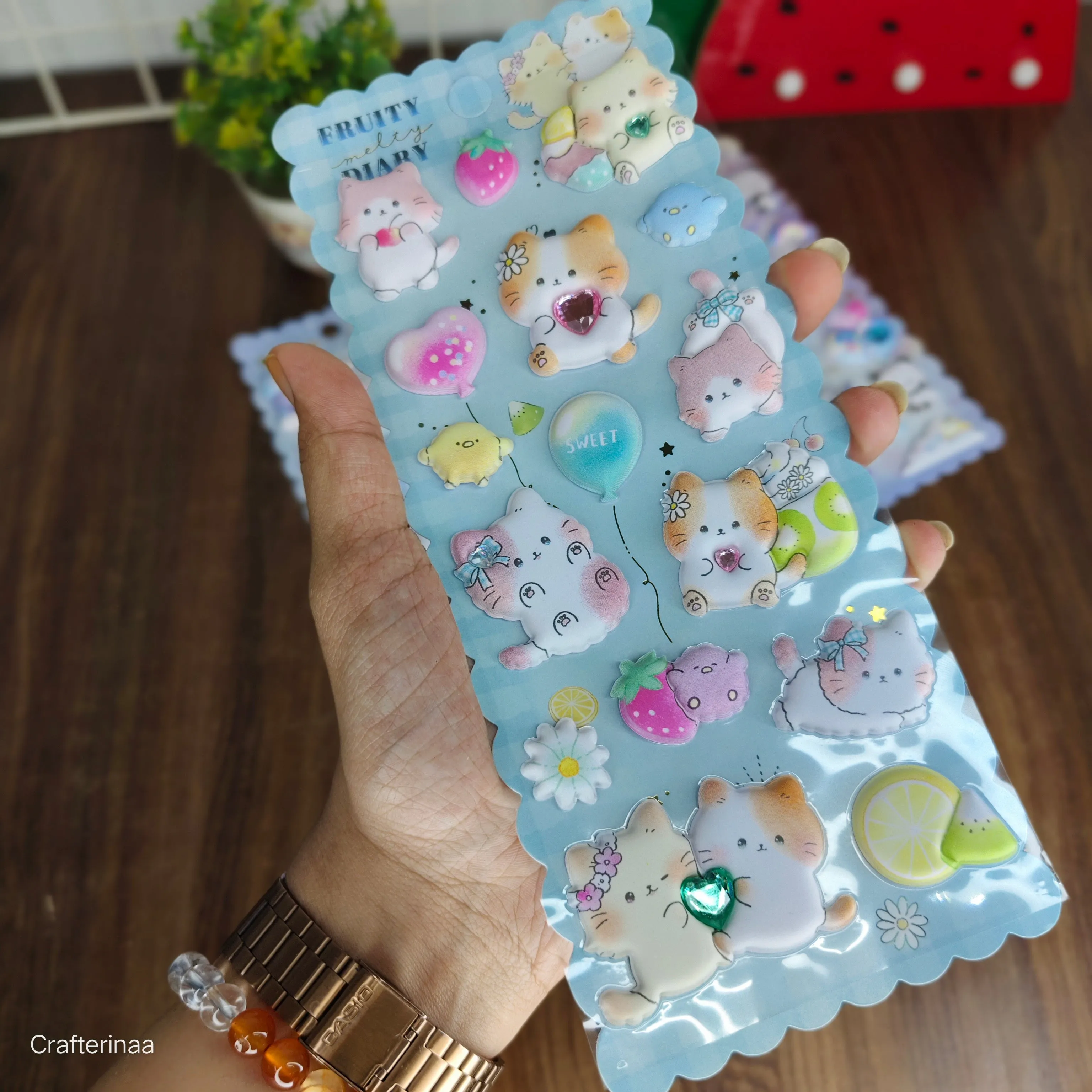 Premium quality 3D stickers | Kawaii Decorative Fluffy Sticker 3D