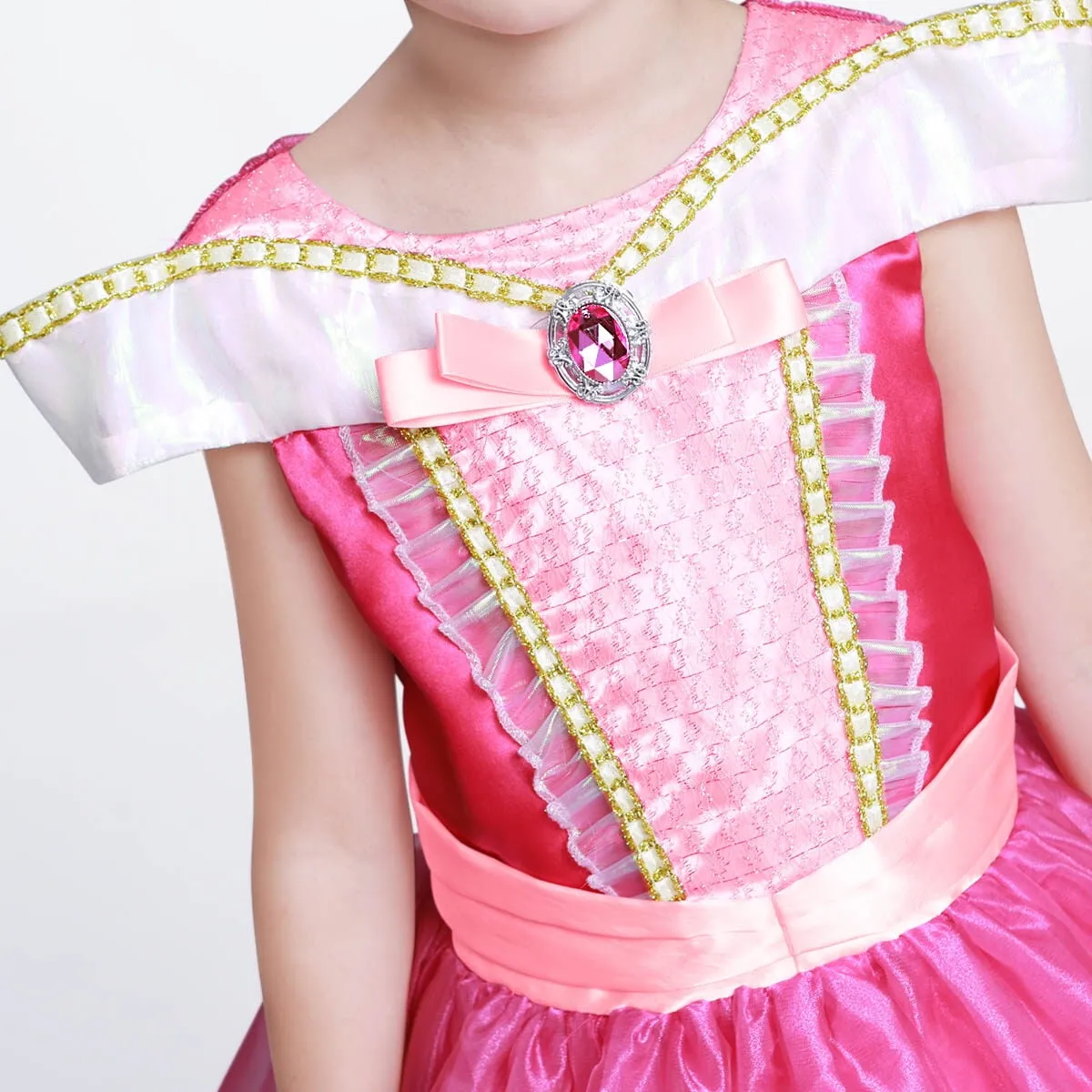 Princess Dress Girls Sleeping Beauty Party Fancy Costume
