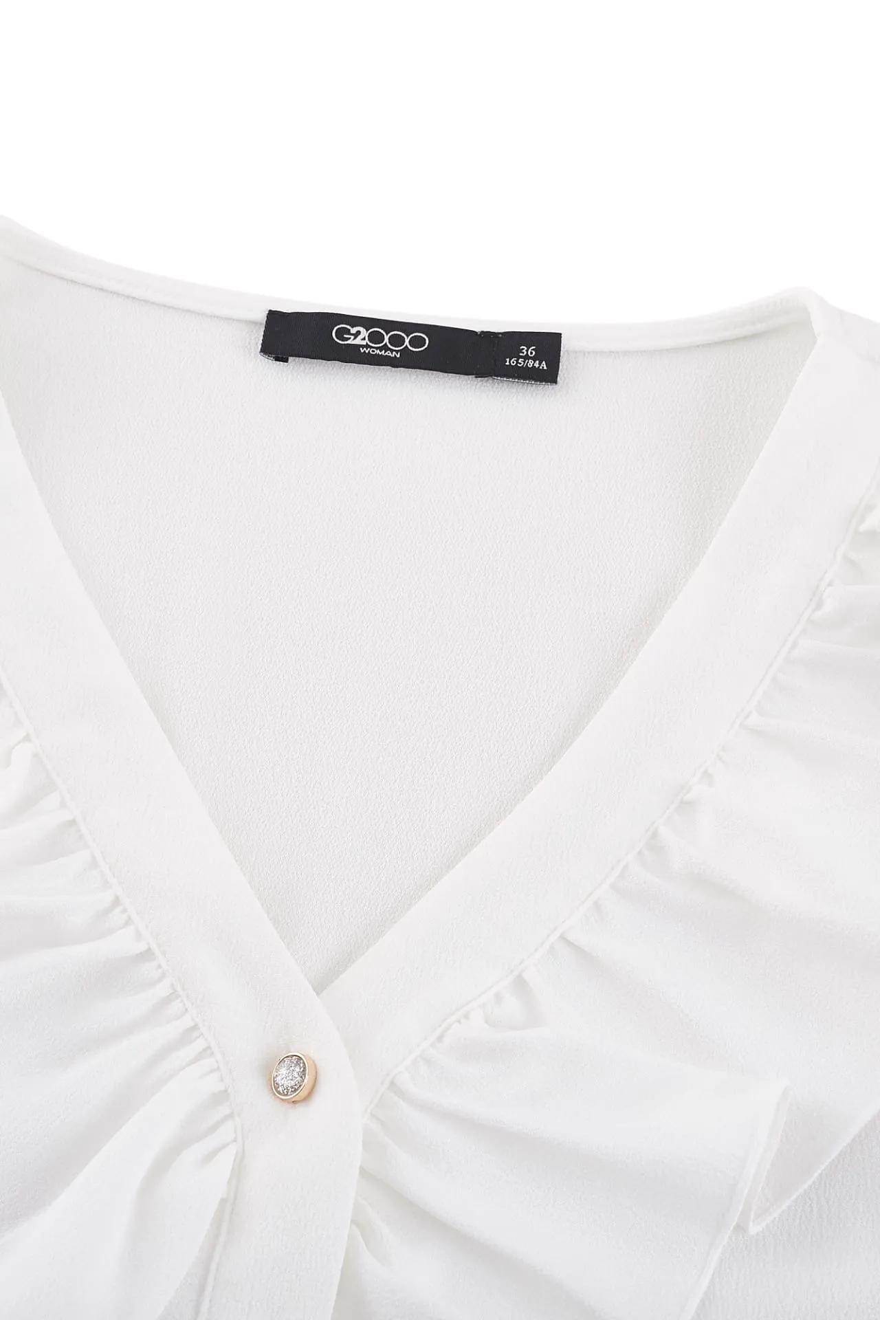 Ruffled Front Blouse