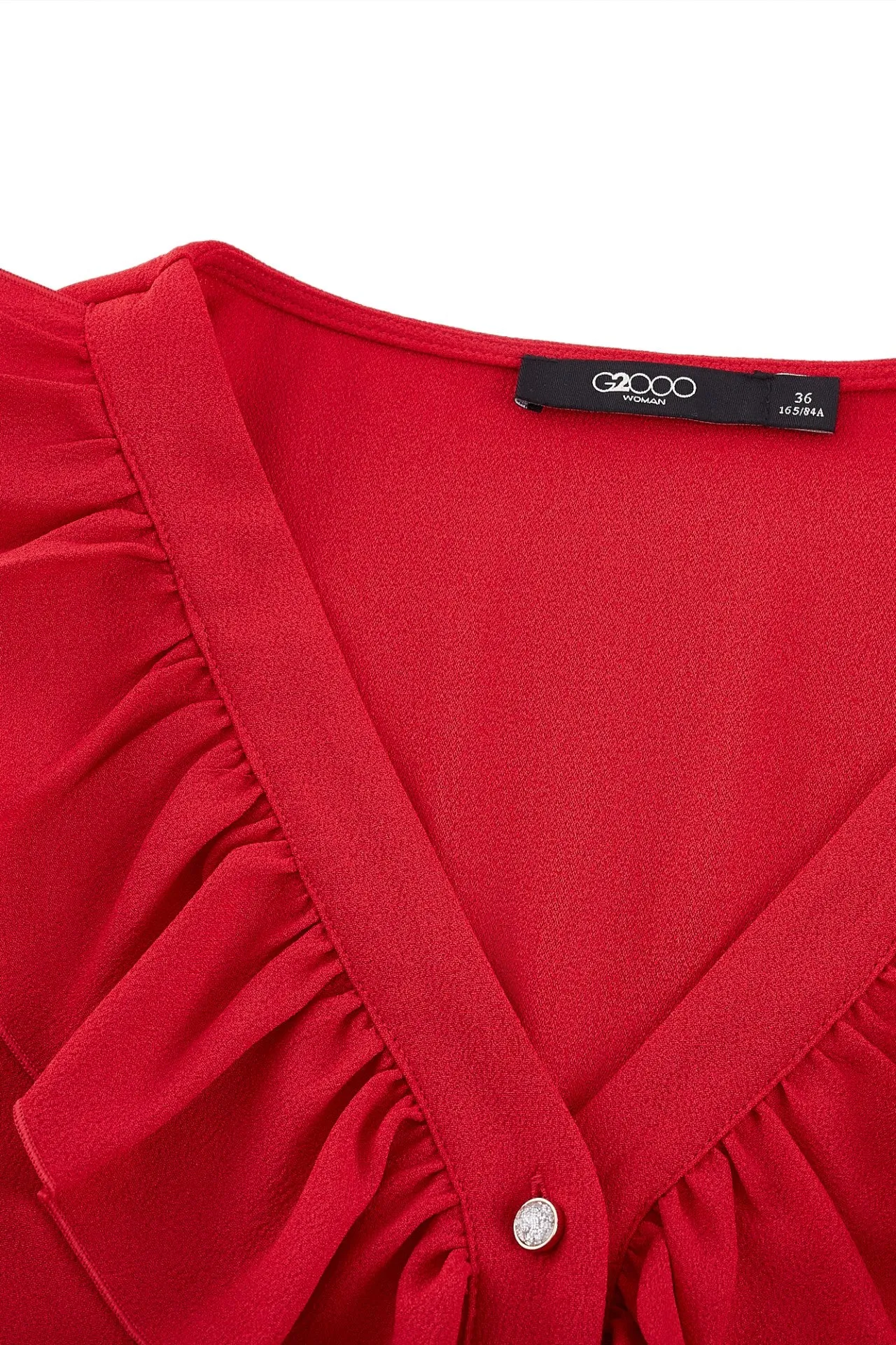 Ruffled Front Blouse