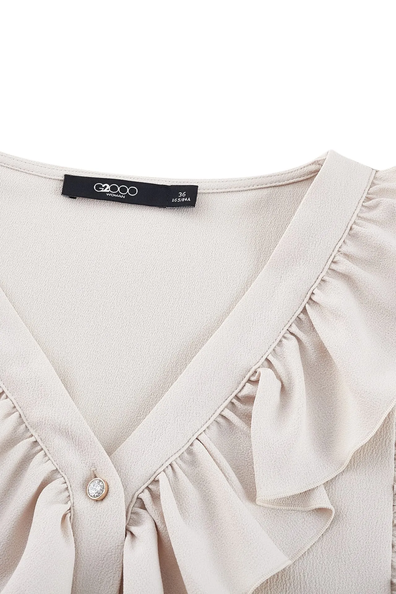 Ruffled Front Blouse
