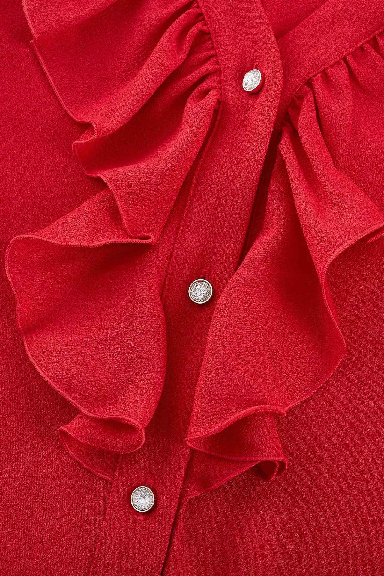 Ruffled Front Blouse