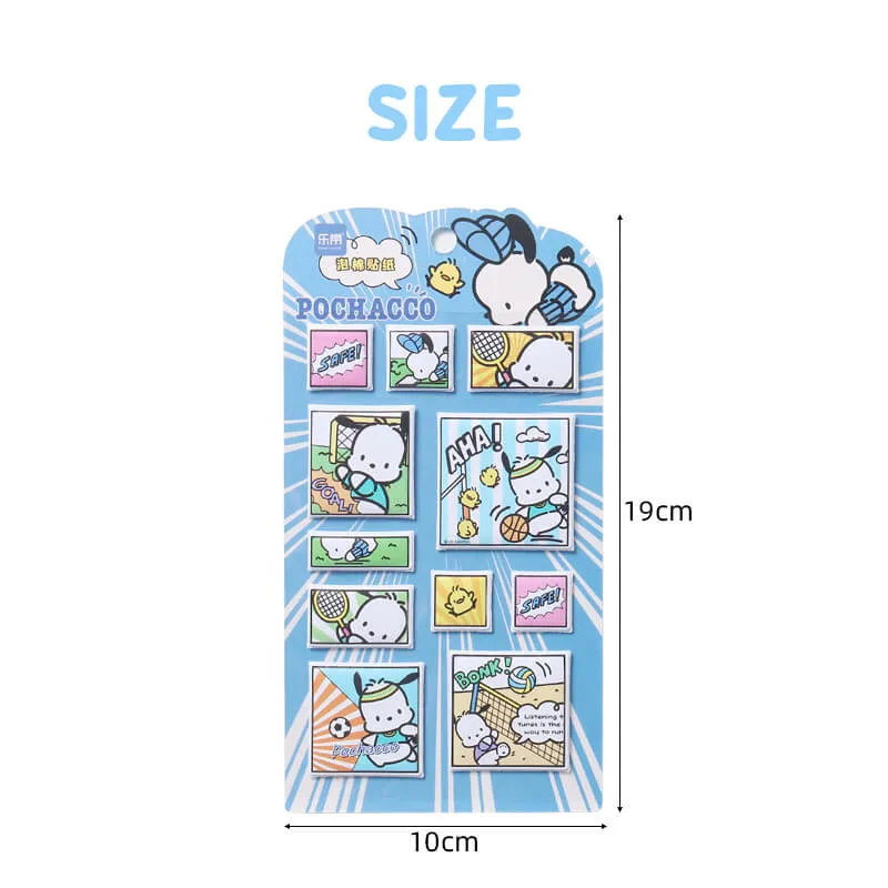 Sanrio Characters Comic Style Puffy Sticker Sheet