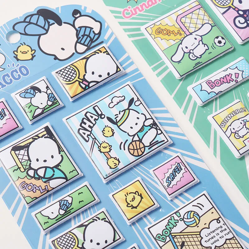 Sanrio Characters Comic Style Puffy Sticker Sheet