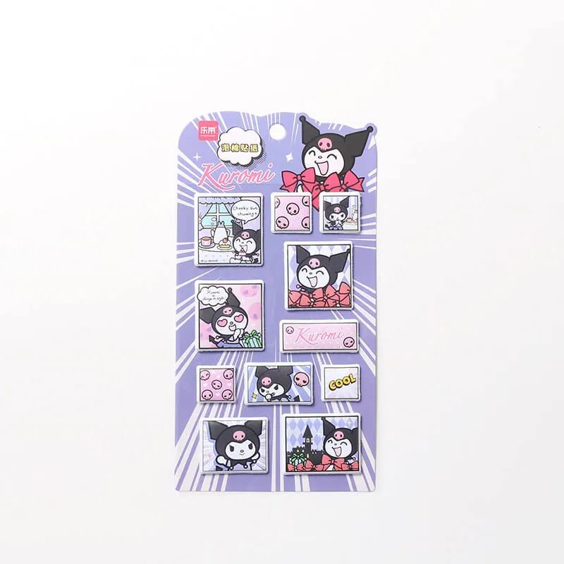 Sanrio Characters Comic Style Puffy Sticker Sheet
