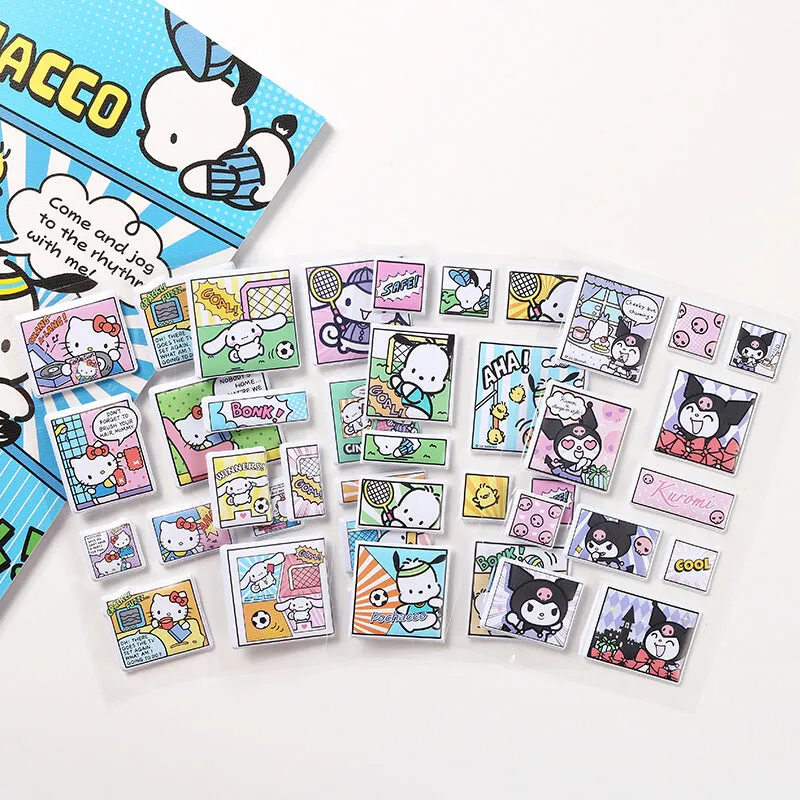 Sanrio Characters Comic Style Puffy Sticker Sheet