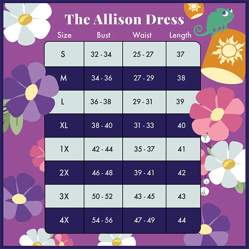 SS Disney Rapunzel Floral Lantern Allison Dress