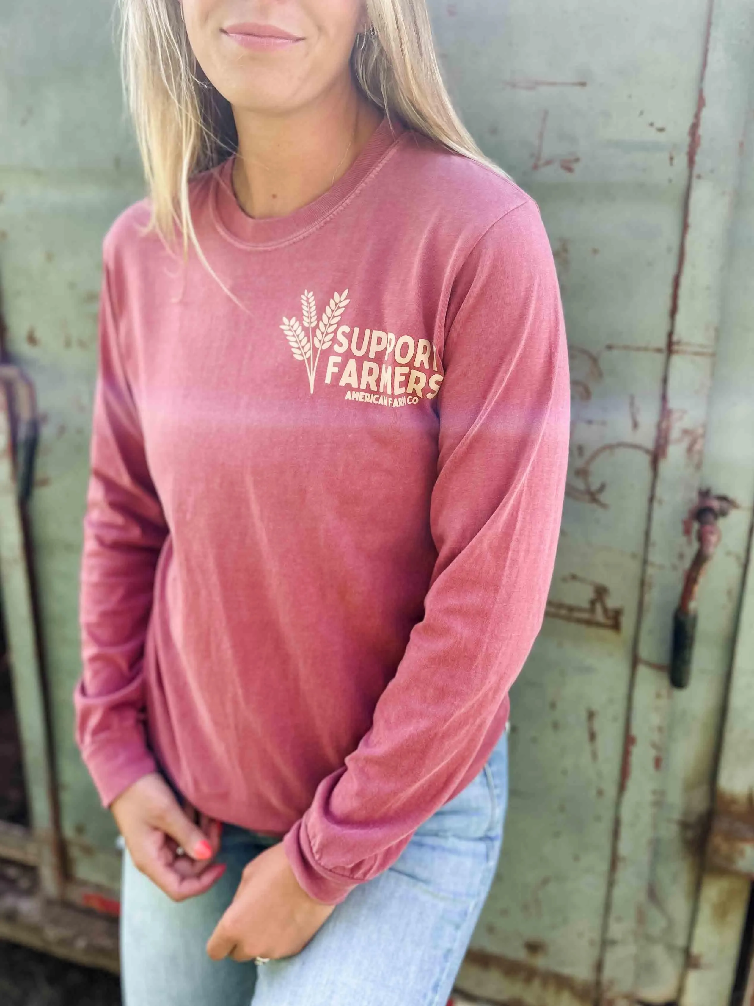 Support Farmers Wheat Long Sleeve